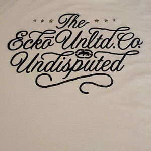 Marc Ecko Unltd Lt Pink T-Shirt Mens 2XL Embroidered Studded Logo Y2K